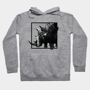 Rhino Mountain - Black Hoodie